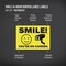 Avery Smile You're on Camera Video Surveillance Labels, Waterproof, UV Resistant, Preprinted, 3.5" X 5", 8 Labels